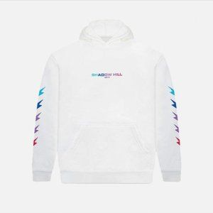 White Shadow Hill Hoodie Gradient Lightning